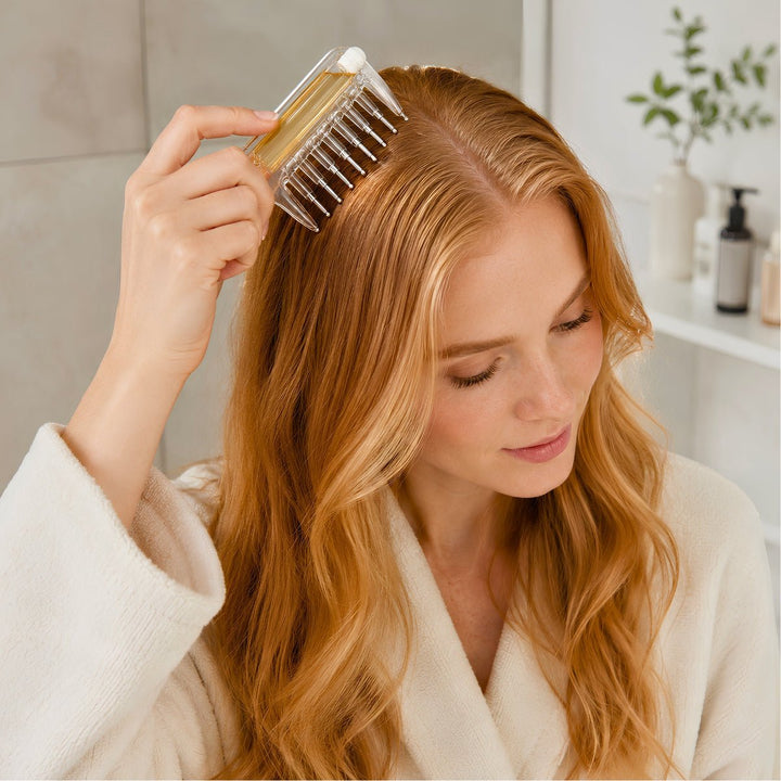TBC Scalp Oil Applicator Comb with Pipette - Transparent – image 5