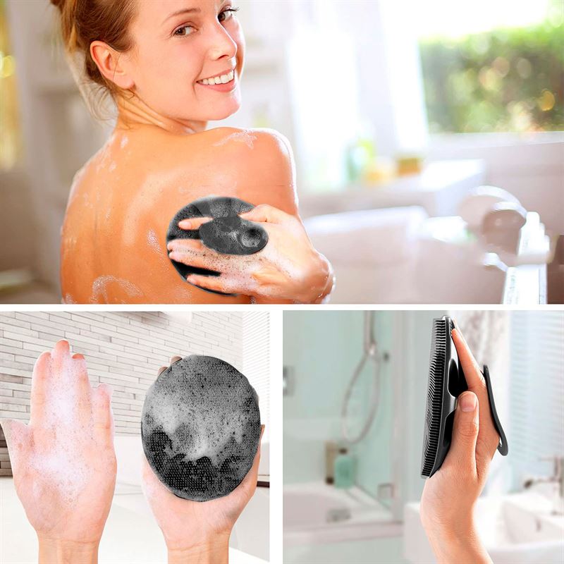 TBC Shampoo Scalp brush / hairbrush - Black - Hair Styling tool