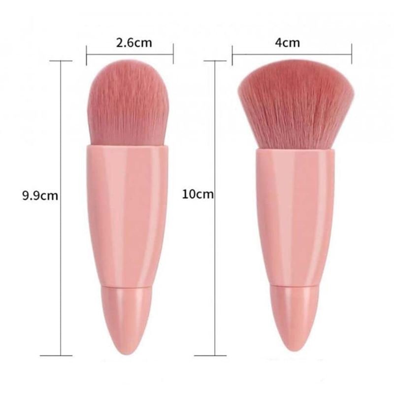 Technique PRO Travel Makeup Brush Set with 5 Brushes and Mirror - | Fashiongirl