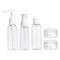 Resflaskor 3 st 50 ml + 2 st krämbehållare - | Fashiongirl
