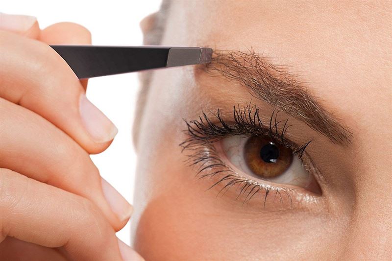 Tweezers / Tweezer 3 set with leather case | for eyebrow plucking and hair removal - | Fashiongirl