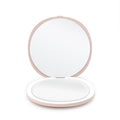 UNIQ Compact dubbelspeglad resespejl med LED (5x förstoring) – Rosa – | Fashiongirl
