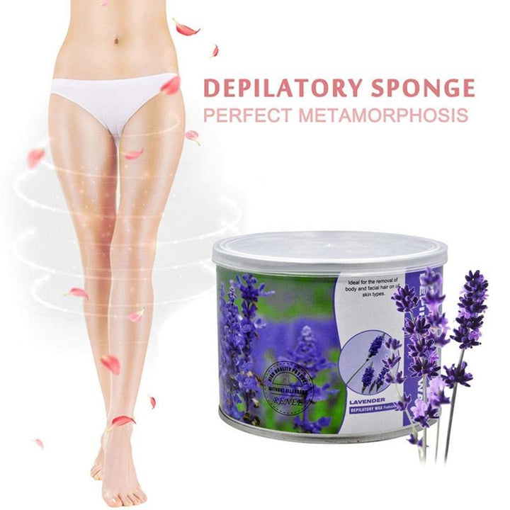 UNIQ Depilatory wax for hair removal, lavender - 400g tin - | Fashiongirl