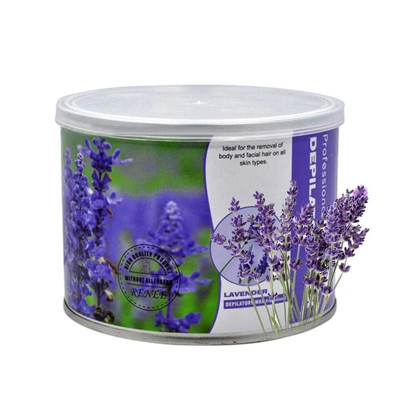 UNIQ Depilatory wax for hair removal, lavender - 400g tin - | Fashiongirl