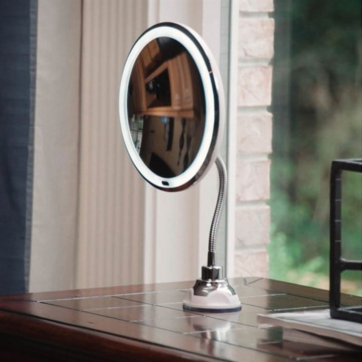 UNIQ Flexible Mirror with LED light &amp; 10x magnification - | Fashiongirl