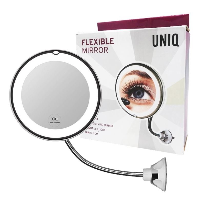 UNIQ Flexible Mirror with LED light &amp; 10x magnification - | Fashiongirl