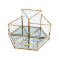 UNIQ Geometric Makeup Organiser – Guld – | Fashiongirl
