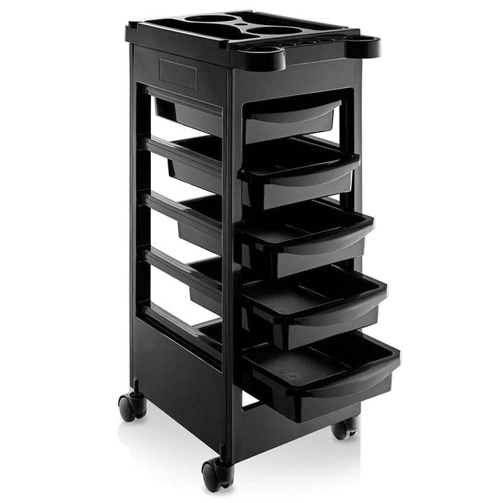 UNIQ frisörvagn / rullbord – Svart – | Fashiongirl