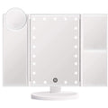 UNIQ Hollywood Makeup Mirror Trifold-spegel med LED-belysning, vit – | Fashiongirl