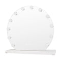 UNIQ London Round Make-up Mirror från UNIQ har en vit bas, 12 LED-lampor och touchkontroller – perfekt för felfri sminkning.
