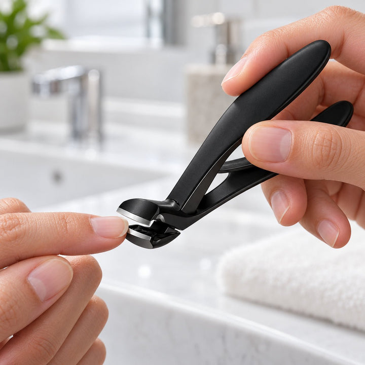 UNIQ Nail Clipper with Slanted Head and Long Handle - Black – image 6
