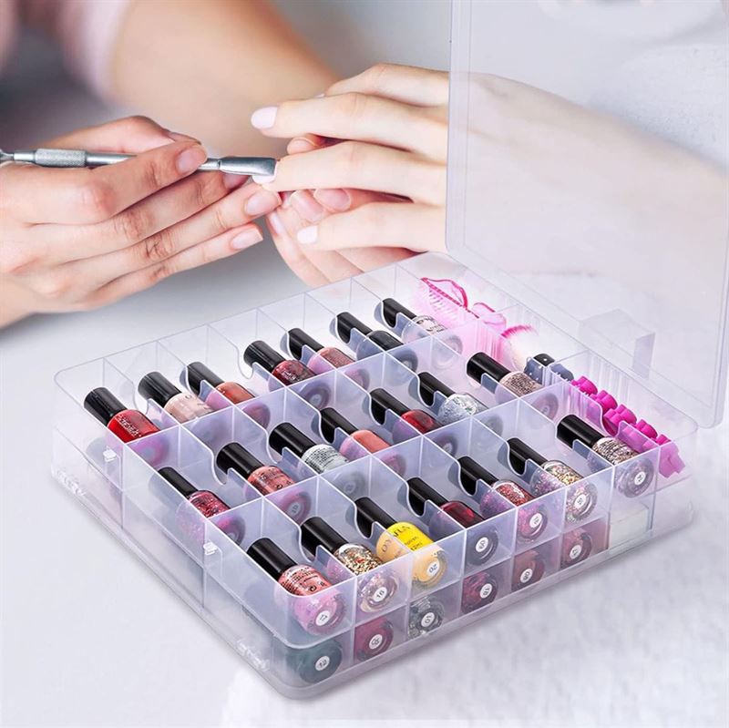 UNIQ Nail Polish Universal Organiser - storage with 48 compartments - | Fashiongirl