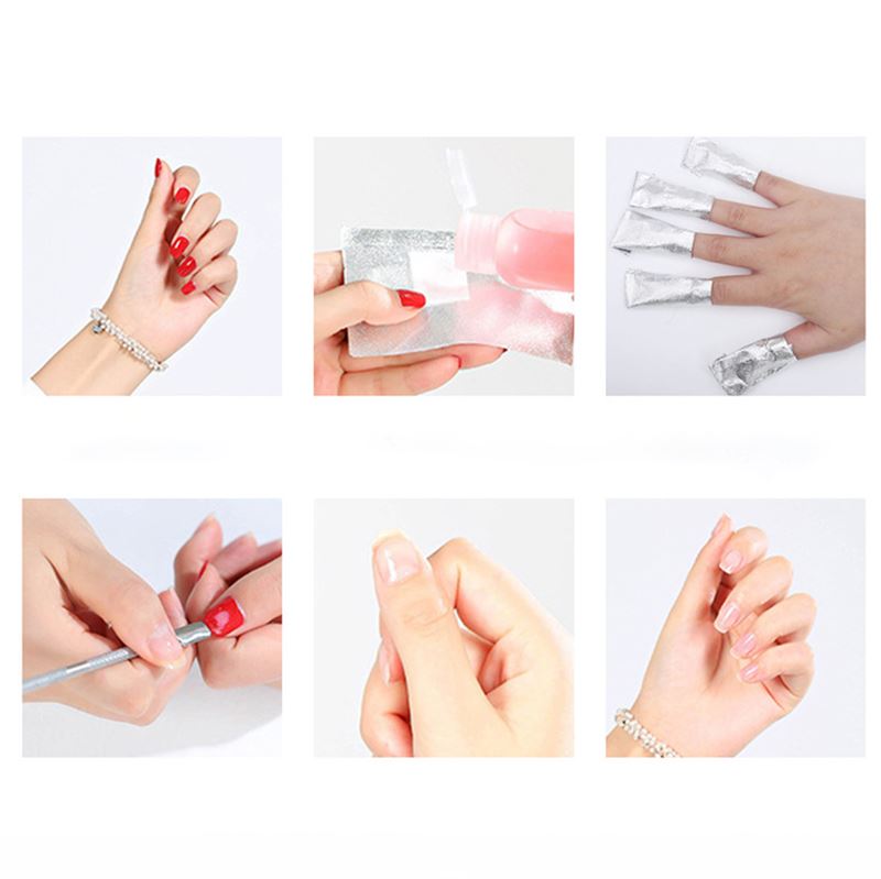 UNIQ Nail Soak Off Wraps – 100 st – | Fashiongirl
