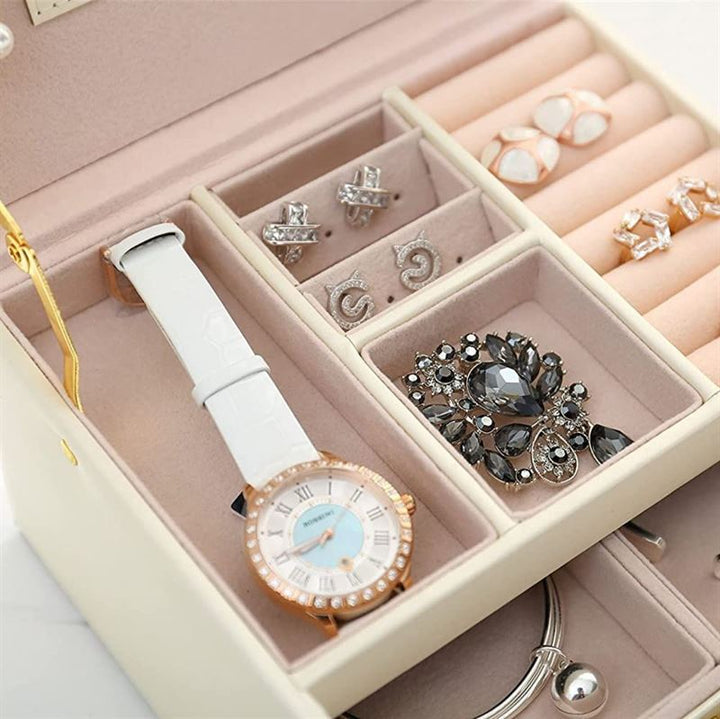 UNIQ Nellia Jewellery Box - Cream White - Jewelry Box