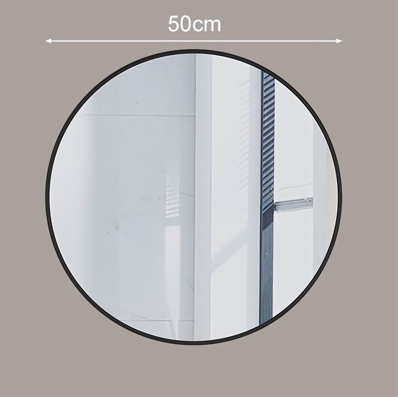 UNIQ Oslo Round Mirror - Ø50 cm Black - | Fashiongirl