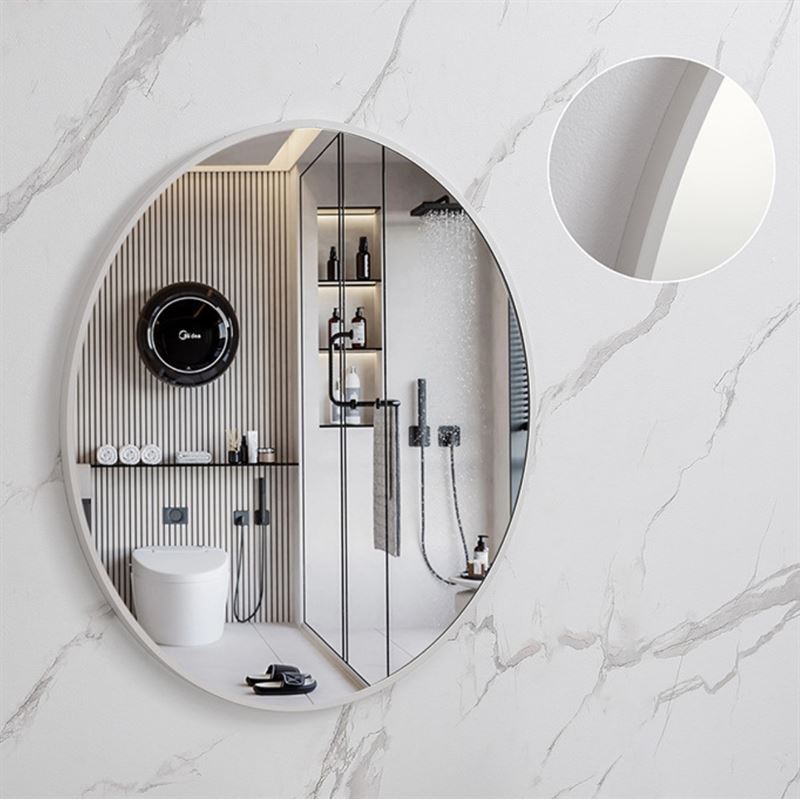 UNIQ Oslo Round Mirror - Ø50 cm White - | Fashiongirl