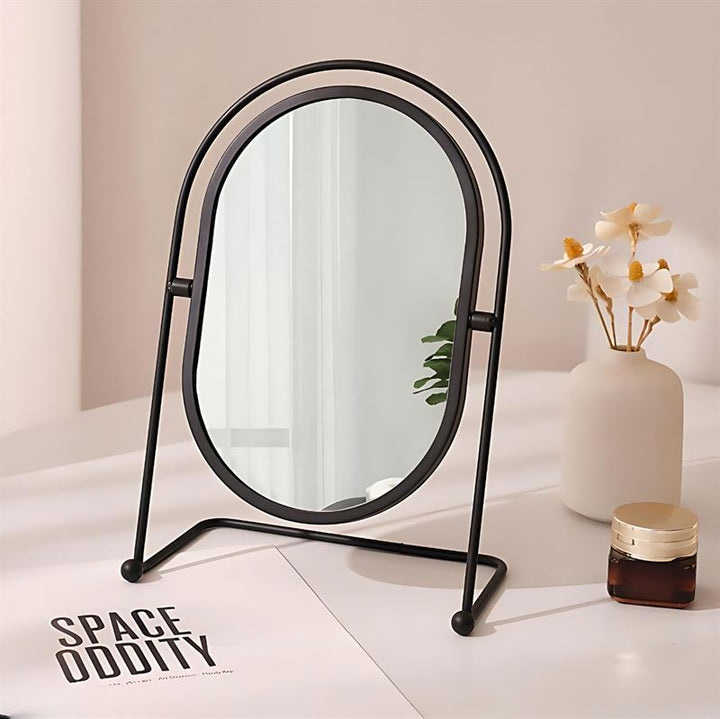 UNIQ Oval Lux Table Mirror - Black - | Fashiongirl
