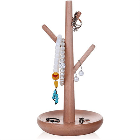 UNIQ Pine Jewellery Tree i ljus bokträ – 23 cm – | Fashiongirl