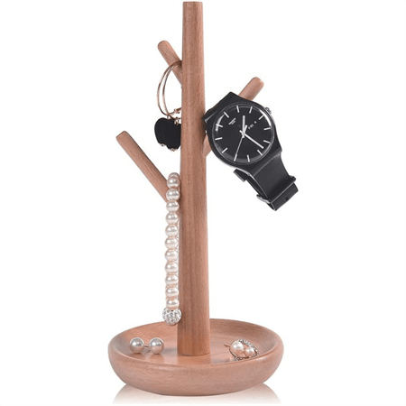 UNIQ Pine Jewellery Tree i ljus bokträ – 23 cm – | Fashiongirl