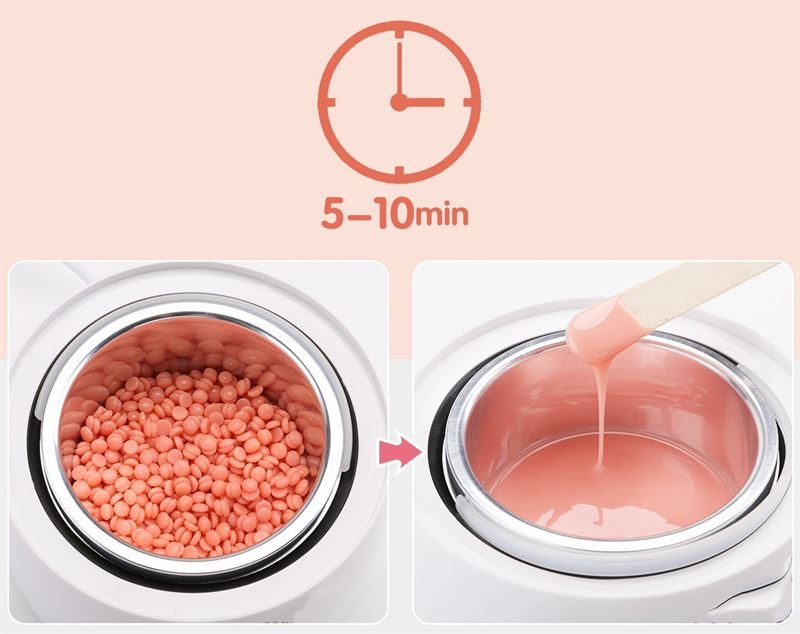 UNIQ Pro Wax Pearls Set med LED-display – enkel hårborttagning med vax – | Fashiongirl