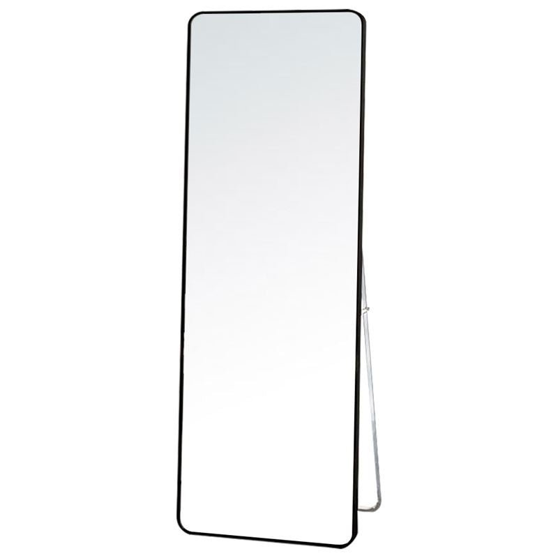 UNIQ Replica Aluminium/Glass Wall/Floor Mirror, 80x180 cm - Black - | Fashiongirl