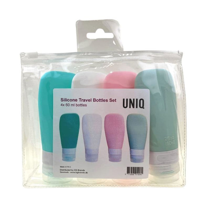 UNIQ Reusable Silicone Travel Bottles - 4 tubes (60ml) - | Fashiongirl
