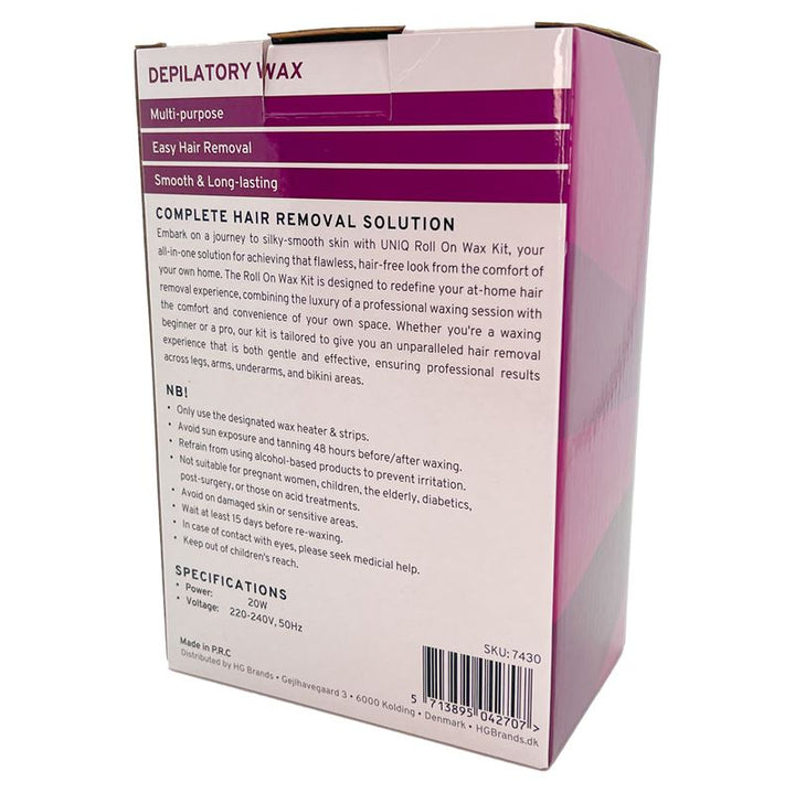 UNIQ Roll On Wax Kit – Professionell vaxning hemma – | Fashiongirl