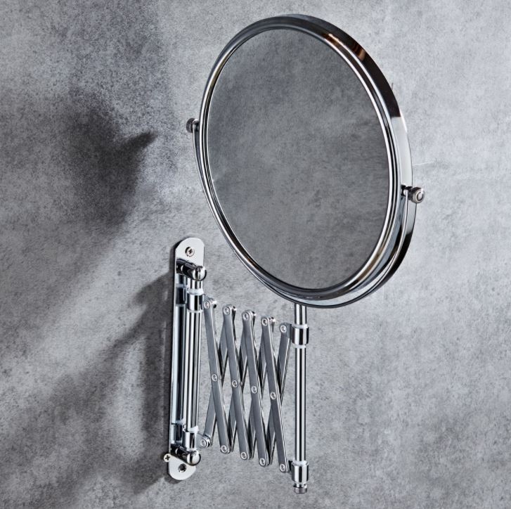 UNIQ Scissor Arm Mirror w/ 5x magnification - | Fashiongirl