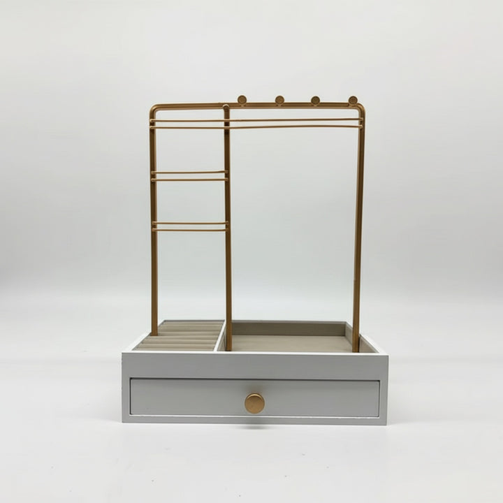 UNIQ Smyckesställ i Guld med Låda - Smyckesförvaring (29 cm)