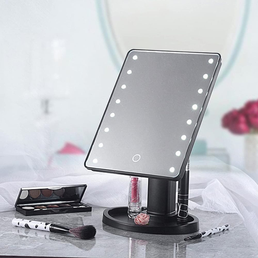 UNIQ STAR Hollywood Classic 16 LED Mirror - Black - | Fashiongirl