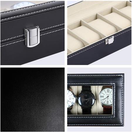 UNIQ Klockask / Läderklockask för 6 klockor – unisex – | Fashiongirl