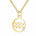 Zodiac-halsband: Vattumannen – Zodiac, guld – | Fashiongirl
