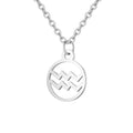 Zodiac-halsband: Vattumannen – Zodiac, silver – | Fashiongirl