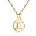Zodiac-halsband: Tvillingarna – Zodiac, guld – | Fashiongirl