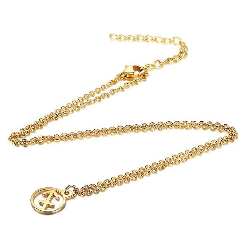 Zodiac-halsband: Libra – Zodiac, guld – | Fashiongirl
