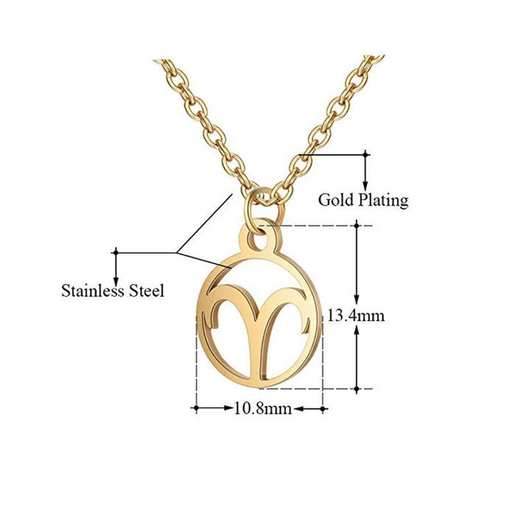 Zodiac Necklace: Pisces - Zodiac, Gold - | Fashiongirl