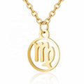 Zodiac-halsband: Jungfrun – Zodiac, guld – | Fashiongirl